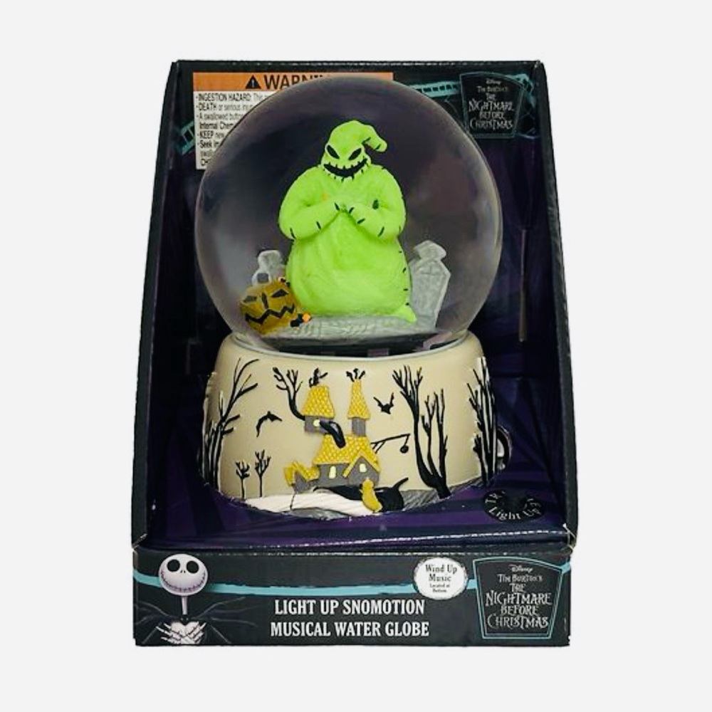 Disney The Nightmare Before Christmas Oogie Boogie Light Up Musical Water Globe.